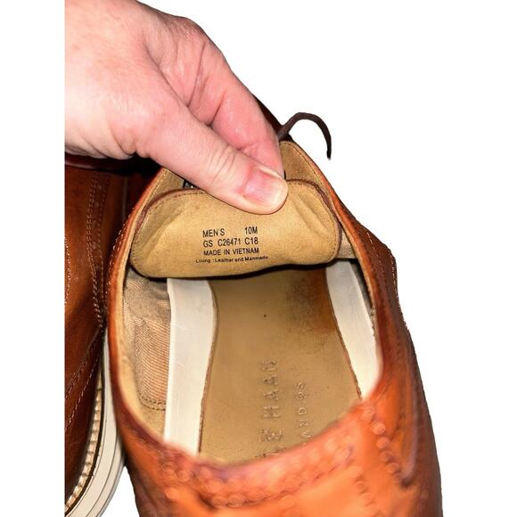 Cole Haan C26471 Original Grand 0S Wingtip Oxford Mens‎ Shoes 10M - Picture 7 of 12